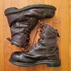 Red Wing Boots Leather Safety Steel Toe Work Boots 9.5W Waterproof EH 8 in Dynaf